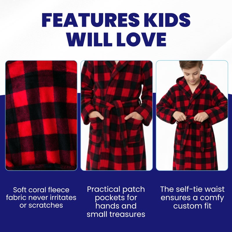 PRINCE OF SLEEP Fleece Robe Robes for Boys 75508-1C-14-16 - Image 5
